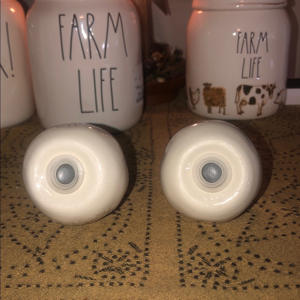Rae Dunn Pear Shaped Salt and Pepper Shakers - Picture 7 of 8